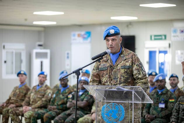 August 5, 2026, Shama, Rome, Lebanon: General B. Andrea Fraticelli during the handover ceremony of the Italian contingent of UNIFIL, Shama, 05 08 2026 Shama Lebanon  - ZUMAa289 20260805_zia_a289_084 Copyright: xAlessandroxPusceddux xAgfx