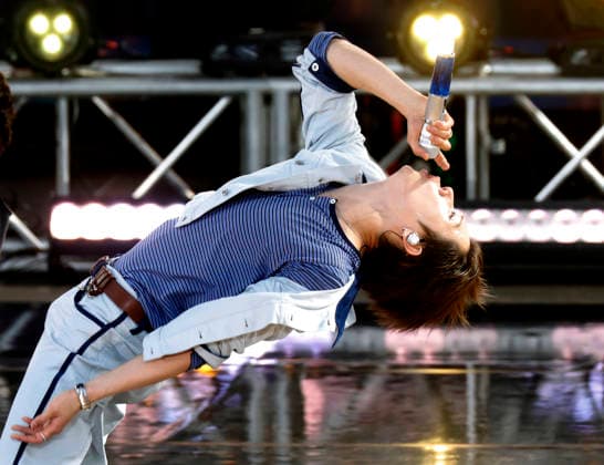 South Korean singer and songwriter Yeonjun performs at the Good Morning America 2026 Summer Concert Series at the Rumsey Playfield SummerStage in Central Park in New York City on Wednesday, August 5, 2026.  NYP20260805127 JOHNxANGELILLO
