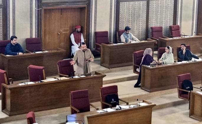 August 5, 2026, Pakistan: Awami National Party Parliamentary Leader Engineer Zamarak Khan Achakzai Addresses Balochistan Assembly Session in Quetta Pakistan  - ZUMAas3_ 20260805_zaf_as3_021 Copyright: xPPIx