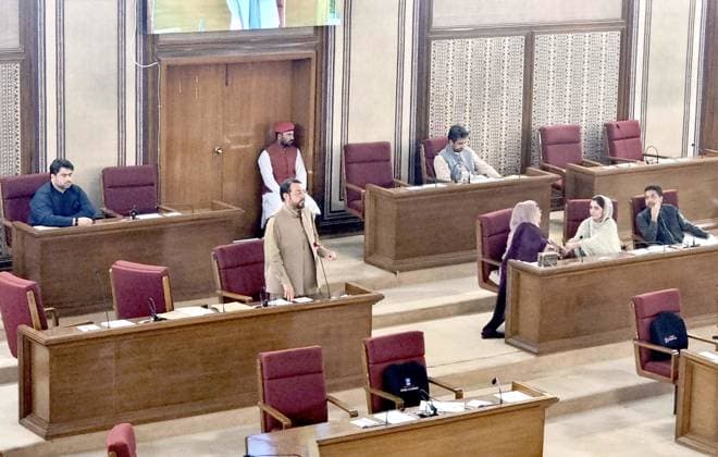 August 5, 2026, Pakistan: Awami National Party Parliamentary Leader Engineer Zamarak Khan Achakzai Addresses Balochistan Assembly Session in Quetta Pakistan  - ZUMAas3_ 20260805_zaf_as3_022 Copyright: xPPIx