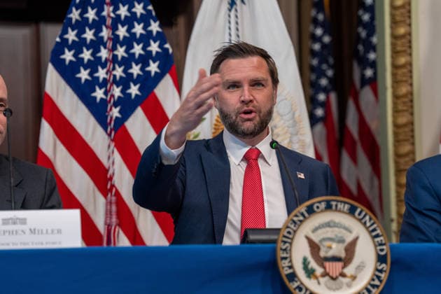 August 5, 2026, White House, District of Columbia, United States: Vice President JD Vance hosts a Fraud Task Force meeting with Congressional leaders on August 5, 2026. White House United States - ZUMAl312 20260805_znp_l312_007 Copyright: xAndrewxLeydenx
