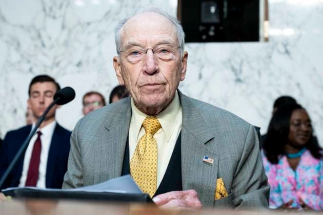 August 5, 2026, Washington, District Of Columbia, USA: U.S. Senator CHUCK GRASSLEY (R-IA) at a hearing of the Senate Judiciary Committee at the U.S. Capitol in Washington, DC. Washington USA - ZUMAb161 20260805_aap_b161_028 Copyright: xMichaelxBrochsteinx