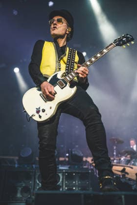D-A-D live at SmukFest 2026 Skanderborg, Denmark. 05th, August 2026. The Danish rock band D-A-D performs a live concert during the Danish music festival SmukFest 2026 in Skanderborg. Here guitarist Jacob Binzer is seen live on stage. Denmark, Skanderborg  Copyright: xGonzalesxPhoto RolfxMeldgaardx