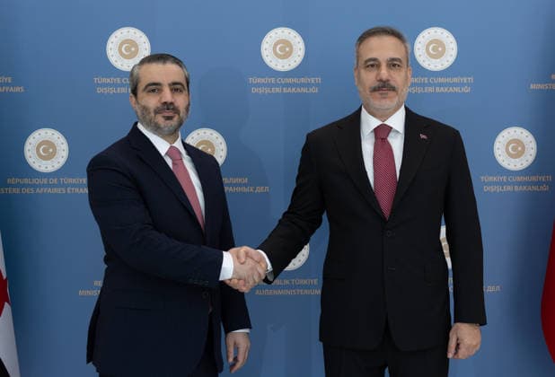 Turkish Foreign Minister Fidan meets Syrian counterpart al-Shaibani in Ankara ANKARA, TURKIYE - AUGUST 06: Turkish Foreign Minister Hakan Fidan (R) meets with Syrian Foreign Minister Asaad Hassan al-Shaibani (L) in Ankara, Turkiye, on August 06, 2026. Mustafa Hatipoglu Anadolu Ankara Turkey. Editorial use only. Please get in touch for any other usage.  Copyright: x2026xAnadoluxMustafaxHatipoglux