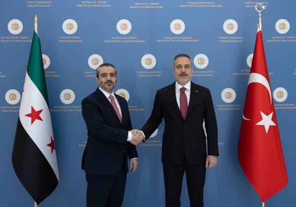 Turkish Foreign Minister Fidan meets Syrian counterpart al-Shaibani in Ankara ANKARA, TURKIYE - AUGUST 06: Turkish Foreign Minister Hakan Fidan (R) meets with Syrian Foreign Minister Asaad Hassan al-Shaibani (L) in Ankara, Turkiye, on August 06, 2026. Mustafa Hatipoglu Anadolu Ankara Turkey. Editorial use only. Please get in touch for any other usage.  Copyright: x2026xAnadoluxMustafaxHatipoglux