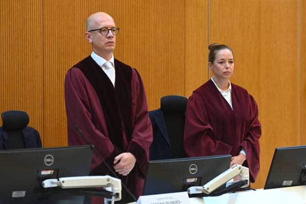 Bundestaatsanwalt David RADEMACHER, Genralbundesanwaltschaft. Urteil im Strafverfahren gegen Farhad Noori wegen Mordes u.a.(Seidlstrasse) am 06.08.2026 vor dem Oberlandesgericht Muenchen *** Federal Prosecutor David RADEMACHER, Office of the Federal Prosecutor General; Judgment in the criminal proceedings against Farhad Noori for murder, among other charges, on Seidlstrasse on August 6, 2026, before the Munich Higher Regional Court