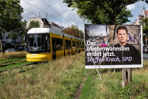 Berlin,06.08.2026,Wahlplakat der Partei SPD Steffen Krach zur Wahl zum 20.Abgeordnetenhaus von Berlin sowie zu den Bezirksverordnetenversammlungen am 20.09.2026. *** Berlin, August 6, 2026—Election poster for the SPD party and Steffen Krach for the election to the 20th Berlin House of Representatives and the district councils on September 20, 2026