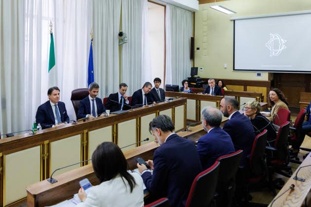 August 6, 2026, Rome, Italia, Italy: Former Prime Minister Giuseppe Conte was heard by the Parliamentary Commission of Inquiry into the management of the health emergency caused by the Covid-19 pandemic, Rome, 06 08 2026 Rome Italy  - ZUMAa289 20260806_zia_a289_043 Copyright: xFrancescoxFotiax xAgfx