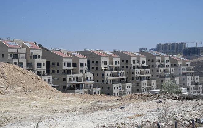 A view of new residential units in the new neighborhood Givat HaShalvah in the Givat Zeev Settlement in the West Bank, near Jerusalem and Ramallah, on Thursday, August 6, 2026.  JER2026080612 DEBBIExHILL
