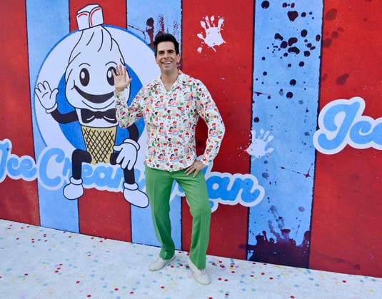 Cast member, director and producer Eli Roth attends the premiere of the motion picture dark comedy Ice Cream Man at the Vista Theater in Los Angeles on Thursday, August 6, 2026. Storyline: An idyllic summer town descends into madness when an ice cream man serves kids sweet delights with horrifying results.  LAP2026080609 JIMxRUYMEN