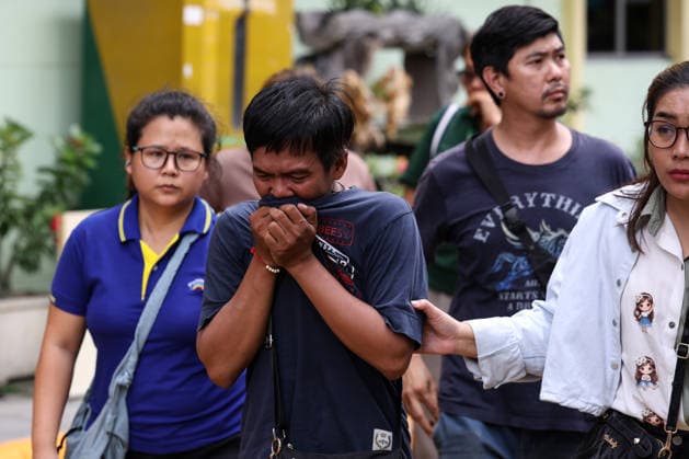 Death toll rises to 7 in Thailand school shooting: Local media BANGKOK, THAILAND - AUGUST 7: A person close to one of the victims react following a shooting at Debsirin Nonthaburi School in Bang Kruai district, Nonthaburi province, north of Bangkok, Thailand on August 7, 2026. Valeria Mongelli Anadolu Bangkok Thailand. Editorial use only. Please get in touch for any other usage.  Copyright: x2026xAnadoluxValeriaxMongellix