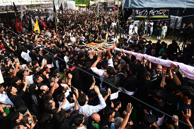 August 7, 2026, Prayagraj, Uttar Pradesh, India: Prayagraj: Muslims take part in 72 Taboot procession following Muharram month, in Prayagraj on Friday, August 7, 2026. Prayagraj India  - ZUMAv115 20260807_zap_v115_037 Copyright: xPrabhatxKumarxVermax