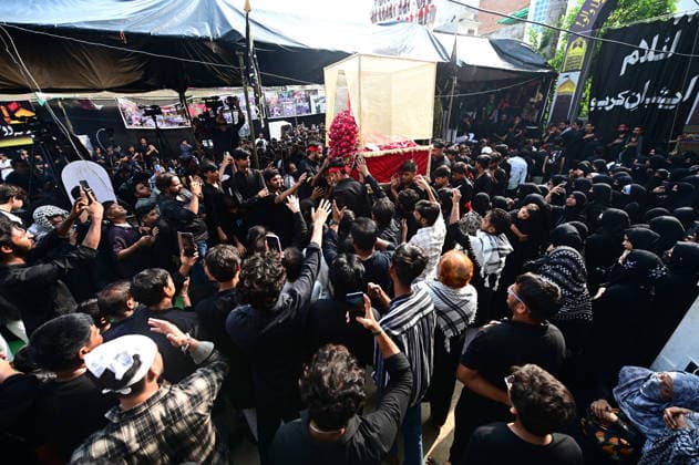August 7, 2026, Prayagraj, Uttar Pradesh, India: Prayagraj: Muslims take part in 72 Taboot procession following Muharram month, in Prayagraj on Friday, August 7, 2026. Prayagraj India  - ZUMAv115 20260807_zap_v115_038 Copyright: xPrabhatxKumarxVermax