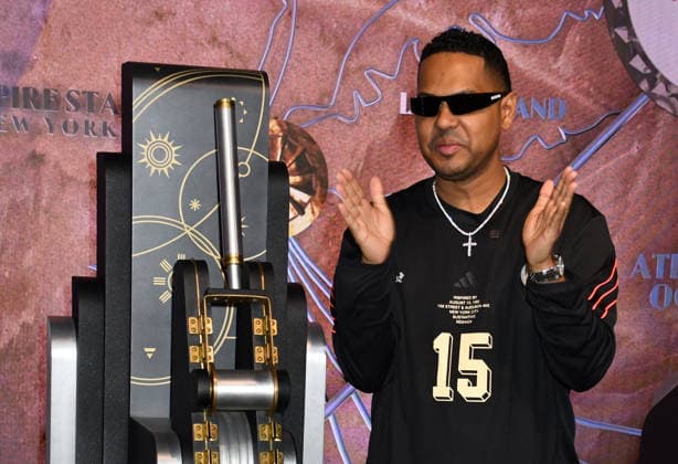 NEW YORK, NY- AUGUST 7: Santiago Matias aka Alofoke, lights the Empire State Building to Celebrate the 2026 Dominican Day Parade on August 7, 2026 in New York City. Copyright: xmpi099 MediaPunchx