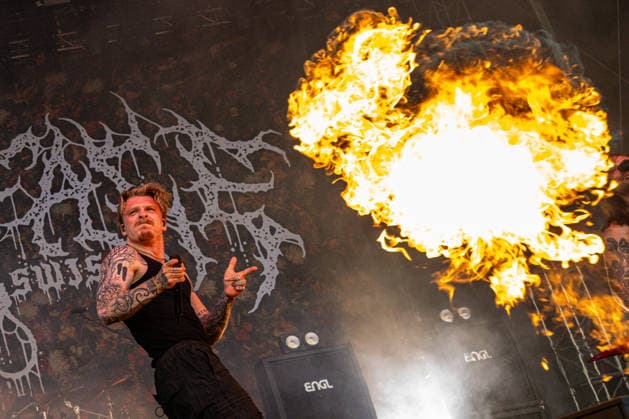Entertainment Bilder des Tages Marc Zelli Zellweger, lead singer of the Swiss band Paleface Swiss, at the 29th Brutal Assault extreme music festival in Josefov fortress near Jaromer, Nachod district, Hradec Kralove Region, Czech Republic, August 7, 2026. (CTKxPhoto DavidxTanecek) CTKPhotoP2026080706801  CTKPhotoP2026080706801