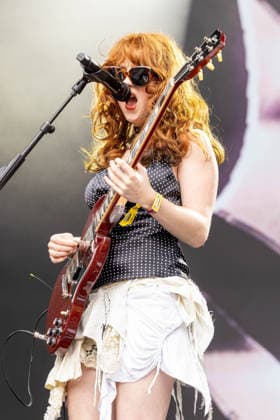 August 7, 2026, San Francisco, California, USA: ELEANOR LIVINGINSTON of Die Spitz during Outside Lands Music Festival in San Francisco, California San Francisco USA  - ZUMAs135 20260807_zap_s135_062 Copyright: xDanielxDeSloverx