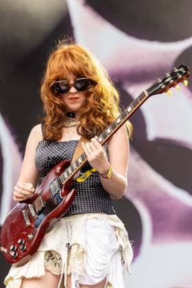 August 7, 2026, San Francisco, California, USA: ELEANOR LIVINGINSTON of Die Spitz during Outside Lands Music Festival in San Francisco, California San Francisco USA  - ZUMAs135 20260807_zap_s135_063 Copyright: xDanielxDeSloverx