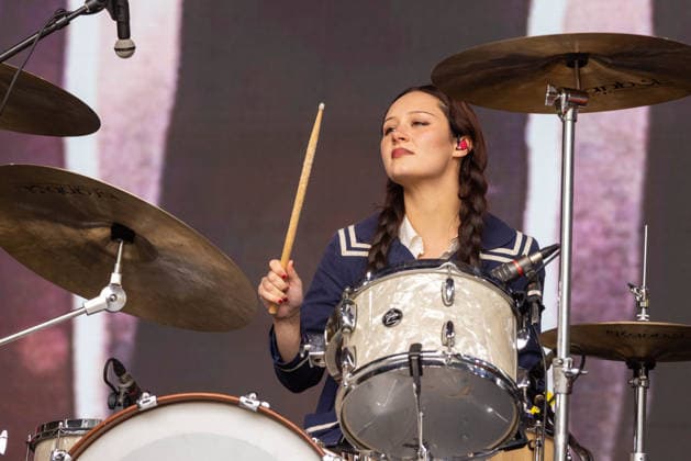 August 7, 2026, San Francisco, California, USA: CHLOE DE ST. AUBIN of Die Spitz during Outside Lands Music Festival in San Francisco, California San Francisco USA  - ZUMAs135 20260807_zap_s135_066 Copyright: xDanielxDeSloverx