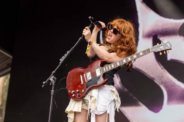 August 7, 2026, San Francisco, California, USA: ELEANOR LIVINGINSTON of Die Spitz during Outside Lands Music Festival in San Francisco, California San Francisco USA  - ZUMAs135 20260807_zap_s135_071 Copyright: xDanielxDeSloverx