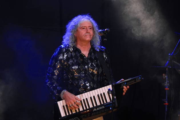 IPA87311531 - in the photo I Cugini di Campagna Tiziano Leonardi Nick Luciani Ivano Michetti e Silvano Michetti performing live in Giardinello for the Feast of the Most Holy Crucifix  Copyright: xAlbertoxLoxBiancox xx 87311531
