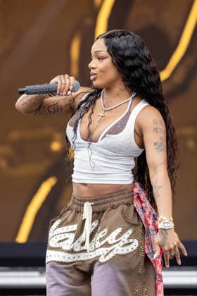 August 7, 2026, San Francisco, California, USA: Rapper GLORILLA (GLORIA WOODS) during Outside Lands Music Festival in San Francisco, California San Francisco USA  - ZUMAs135 20260807_zap_s135_133 Copyright: xDanielxDeSloverx