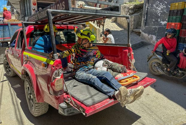 Gold mine explosion injures 19 in Colombia MARMATO, COLOMBIA - AUGUST 7: A powerful explosion in a gold-mining area near the town center injures 19 people, including two critically, and damages properties in the surrounding area in Marmato, Caldas department, Colombia, on August 7, 2026. Marmato is a historic gold-mining municipality where gold extraction has shaped the local economy for more than 400 years. Alexis Munera Anadolu Marmato Colombia. Editorial use only. Please get in touch for any other usage.  Copyright: x2026xAnadoluxAlexisxMunerax
