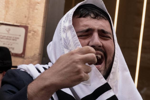August 8, 2026, Jerusalem, Israel: Ultra Orthodox Haredi Jews demonstrate outside Cafo Basimta in downtown Jerusalem on Saturday over its decision to remain open for business on the Jewish Sabbath. Jerusalem Israel - ZUMAa126 20260808_zap_a126_003 Copyright: xNirxAlonx