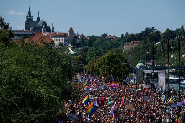 Prague Pride March for Equality and Respect, on August 8, 2026, in Prague, Czech Republic. (CTKxPhoto OndrejxDeml) CTKPhotoP2026080803094  CTKPhotoP2026080803094