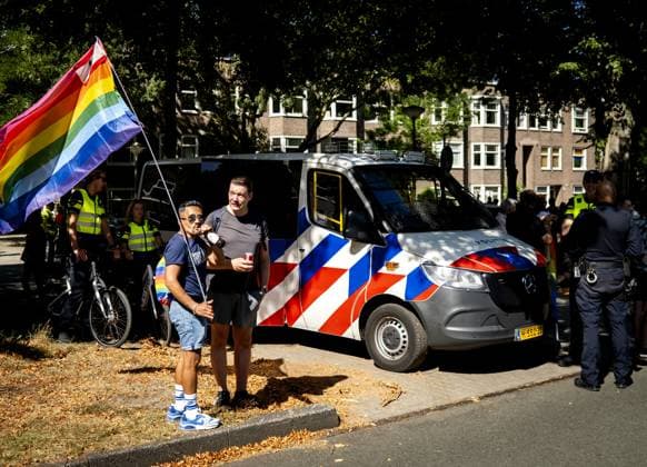 AMSTERDAM - Participants in the Pride March are gathering at Martin Luther King Park. The peaceful protest march marks the conclusion of WorldPride, which took place in Amsterdam this year. SEM VAN DER WAL ANP netherlands out - belgium out  Copyright: xx x565084758x originalFilename: 565084758.jpg