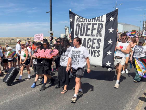 August 8, 2026, Margate, Margate, UK: Margate, UK. Revellers take part in the annual Margate Pride event celebrating its momentous 10th anniversary with a grassroots, corporate-free, and inclusive community festival across Margate. Margate UK  - ZUMAl94_ 20260808_zaf_l94_040 Copyright: xRayxTangx
