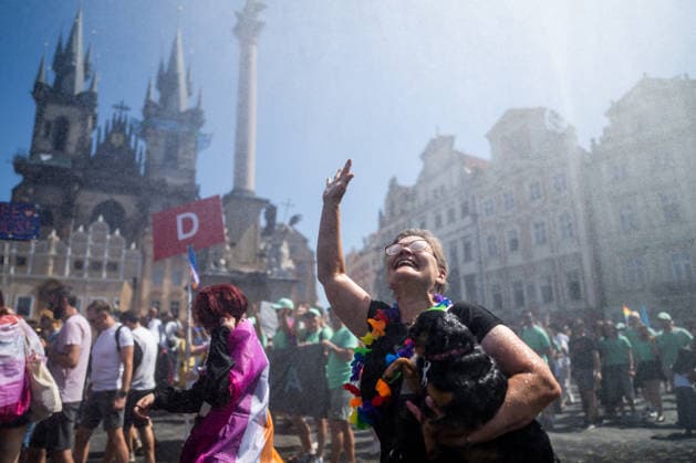Prague Pride March for Equality and Respect, on August 8, 2026, in Prague, Czech Republic. (CTKxPhoto OndrejxDeml) CTKPhotoP2026080803209  CTKPhotoP2026080803209