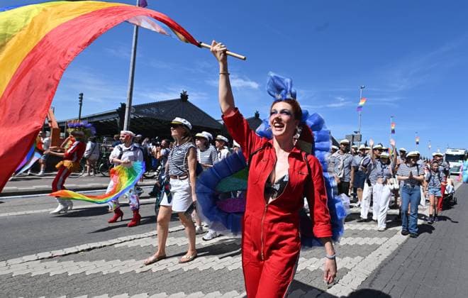 Antwerp Pride Parade ANTWERPEN, BELGIUM - AUGUST 08: Pride is a form of protest, and at the heart of Antwerp Pride activities is the Antwerp Pride Parade..The parade walks through the streets of Antwerp,mainly along the quays on August 08, 2026 in Antwerpen, Belgium, 08 08 2026 Antwerpen Belgium  Copyright: xBertxVanxDenxBrouckex