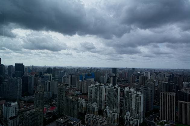 Shanghai Braces For Typhoon Dolphin Dark clouds are seen at the North Bund in Shanghai, China, as Typhoon Dolphin approaches the country. shanghai China  Copyright: xYingxTangx originalFilename: tang-shanghai260808_npmWm.jpg