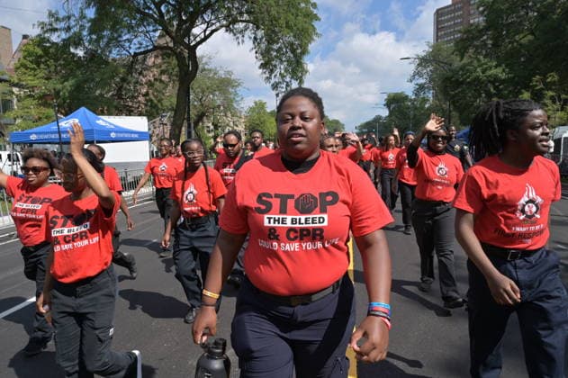 Chicago hosts 97th annual Bud Billiken Parade CHICAGO, ILLINOIS - AUGUST 8: Members of the Black Fire Brigade march down Dr. Martin Luther King Jr. Drive during the 97th annual Bud Billiken Parade in the Bronzeville neighborhood on August 8, 2026. Established in 1929, the historic procession is the largest African American parade in the United States, drawing hundreds of thousands of spectators to celebrate Black youth, culture, and the upcoming back-to-school season. Jacek Boczarski Anadolu Chicago United States. Editorial use only. Please get in touch for any other usage.  Copyright: x2026xAnadoluxJacekxBoczarskix