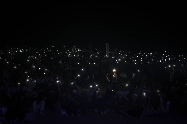 Perseid meteor shower event in Bursa BURSA, TURKIYE - AUGUST 09: More than 25,000 skywatchers gather to observe the Perseid meteor shower during the sixth annual Perseid Meteor Shower Observation Event held with the support of the Cemre Foundation in Karacabey district of Bursa, Turkiye, on August 09, 2026. Sergen Sezgin Anadolu Bursa Turkey. Editorial use only. Please get in touch for any other usage.  Copyright: x2026xAnadoluxSergenxSezginx