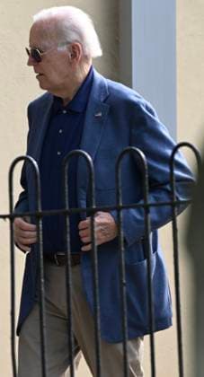 Biden Attends Church in Wilmington, DE Former United States President Joe Biden walks on a sidewalk passing tombstones as he attends Mass at Saint Joseph on the Brandywine Church in Wilmington, Delaware, United States on Saturday, August 8, 2026. During an interview with the BBC, his son Hunter Biden recently revealed his father’s prostate cancer has spread and is very painful for the former President. Credit: Kyle Mazza CNP Wilmington Delaware United States of America EDITORIAL USE ONLY Copyright: xx KMZ_0422 KylexMazzax-xCNPx cnpphotos339014