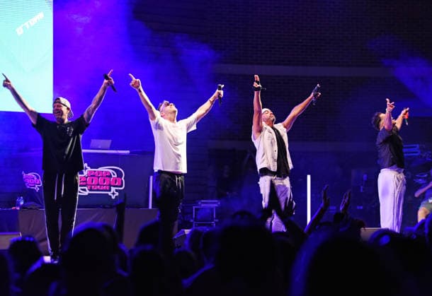 August 8, 2026, Woodstock, Georgia, USA: Jacob Underwood, Dan Miller, Erik-Michael Estrada, Trevor Penick of O-Town at Pop 2000 Tour at the Woodstock Summer Concert Series, Woodstock, Georgia. August 8, 2026 Woodstock USA  - ZUMAs380 20260808_zep_s380_005 Copyright: xDerekxStormx
