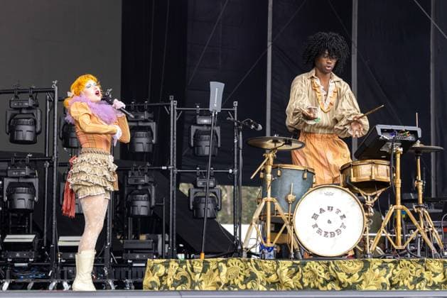 August 8, 2026, San Francisco, California, USA: MICHELLE BUZZ and LANCE SHIPP of Haute & Freddy during Outside Lands Music Festival in San Francisco, California San Francisco USA  - ZUMAs135 20260808_zap_s135_043 Copyright: xDanielxDeSloverx