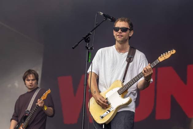 August 8, 2026, San Francisco, California, USA: HARRY FOWLER and JACOB SLATER of British rock band Wunderhorse during Outside Lands Music Festival in San Francisco, California San Francisco USA  - ZUMAs135 20260808_zap_s135_060 Copyright: xDanielxDeSloverx