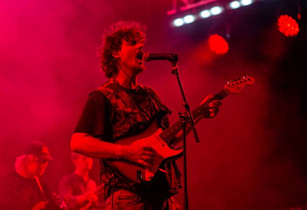 Joe Love, frontman of British band Fat dog, performs at the Pop Messe music festival on August 8, 2026, Brno, Czech Republic. (CTKxPhoto AdamxKrecl) CTKPhotoP2026080901886  CTKPhotoP2026080901886