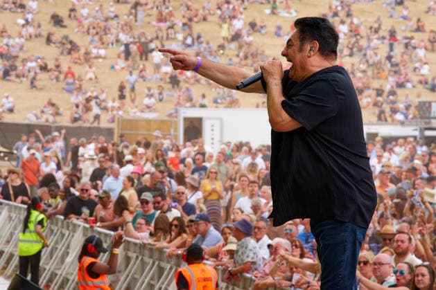 UB40 perform at Electric Paradise Festival. Milton Keynes Bowl, Milton Keynes, UK. 9th August. UB40 perform at Electric Paradise Festival along with performers including Grace Jones, Kool & The Gang and Jocelyn Brown. The 50,000 capacity venue was close to sold out., Credit:Aldo Ciarrocchi Avalon UK, Milton Keynes  Copyright: xAldoxCiarrocchix xAvalonx 1121812095