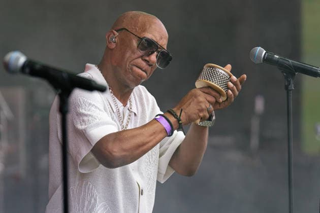 UB40 perform at Electric Paradise Festival. Milton Keynes Bowl, Milton Keynes, UK. 9th August. UB40 perform at Electric Paradise Festival along with performers including Grace Jones, Kool & The Gang and Jocelyn Brown. The 50,000 capacity venue was close to sold out., Credit:Aldo Ciarrocchi Avalon UK, Milton Keynes  Copyright: xAldoxCiarrocchix xAvalonx 1121812250