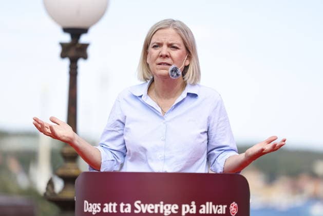 STOCKHOLM, SVERIGE 20260809 Socialdemokraternas partiledare Magdalena Andersson (S) haller valvinnartal pa Mosebacketerassen. STOCKHOLM SVERIGE x60160x *** STOCKHOLM, SWEDEN, August 9, 2026 Social Democratic Party Leader Magdalena Andersson delivers her election victory speech at Mosebacketerassen STOCKHOLM, SWEDEN x60160x  Copyright: xStefanxJerrevang TTx MAGDALENA ANDERSSON TALAR I STOCKHOLM uRcmnzkE4sA