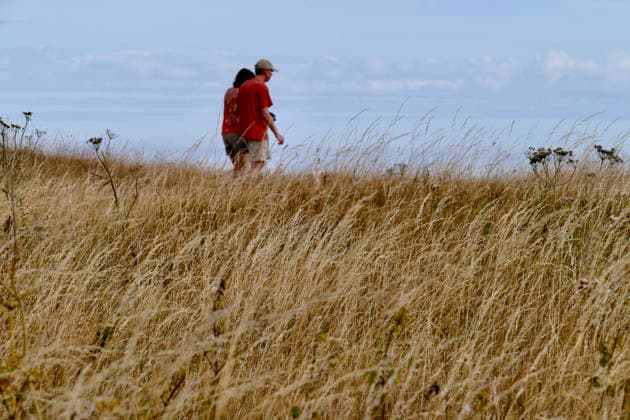 Seasonal weather People out along The Ridgeway on a warm day., Credit:Geoffrey Swaine Geoff Swaine - B4563 Avalon UK, Oxfordshire, Uffington  Copyright: xGeoffreyxSwainex xGeoffxSwainex-xB4563x xAvalonx 1121832431