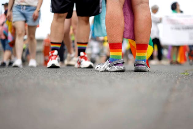 Impression vom Kölner Queer March unter dem Motto Köln zeigt Solidarität, Köln zeigt Haltung , eine Solidaritäts-Demonstration nach dem islamistischen Anschlag auf den CSD in Berlin. (Themenbild, Symbolbild) Köln, 09.08.2026 NRW Deutschland *** Scene from the Cologne Queer March under the slogan Cologne Shows Solidarity, Cologne Takes a Stand, a solidarity demonstration following the Islamist attack on the CSD in Berlin. Featured image, symbolic image. Cologne, August 9, 2026, North Rhine-Westphalia, Germany Copyright: xChristophxHardtx
