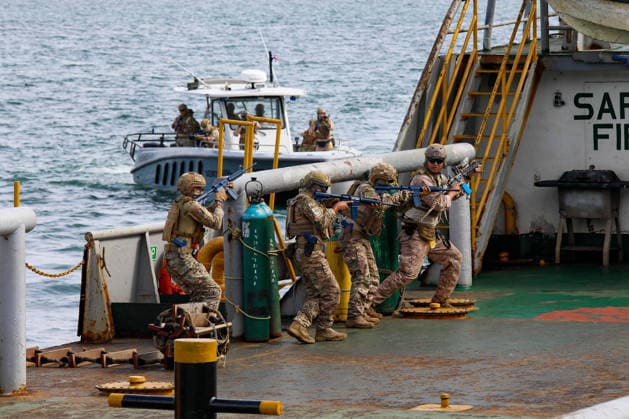 More than 1,700 personnel from 21 countries participate in Panamax 2026 PANAMA CITY, PANAMA - AUGUST 9: More than 1,700 personnel from 21 countries are participating in the Panamax 2026 multinational exercises to safeguard the Panama Canal on August 9, 2026 in Panama City, Panama. Panama is once again establishing itself as the hub of hemispheric security with the launch of the Panamax 2026 multinational exercise. A contingent of more than 1,700 personnel from the defense and security forces of 21 nations is participating in this operation, designed to shield the Panama Canal’s infrastructure and counter transnational threats. Participating delegations include countries from the region such as Argentina, Brazil, Chile, Colombia, Ecuador, Gu  Copyright: x2026xAnadoluxDanielxGonzalezx