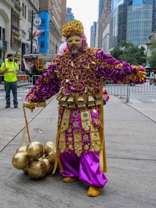 August 9, 2026, New York, New York, USA: Dominican pride on display at the 44th annual Dominican Day Parade on Sixth Avenue..With the theme of Identity and Culture under a blazing sun thousands marched and watched .as merengue, bachata music, colorful floats and traditional dance groups made their way up.the avenue. New York USA - ZUMAh156 20260809_znp_h156_022 Copyright: xMiloxHessx