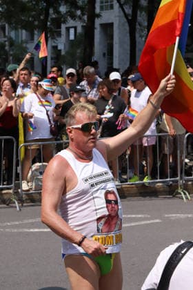 LGBTIQ Community Celebrate 20th Annual Pride A member of LGBTIQ Community taking part during the 20th annual Montreal Pride parade in downtown Montreal, Canada, on August 9, 2026. (Photo by Horacio Zamora Eyepix Group) Copyright: xHoracioxZamorax xEyepixxGroupx HZ_09082026_195381