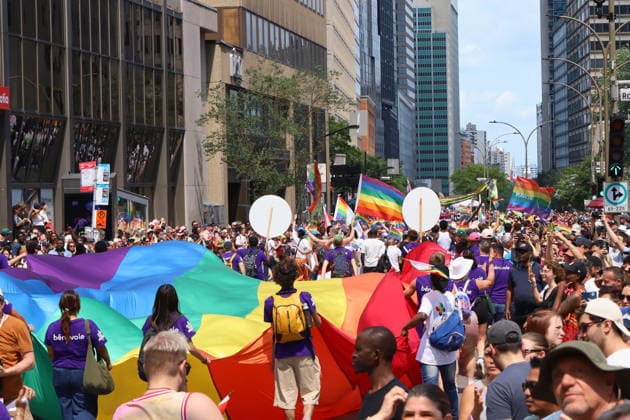 LGBTIQ Community Celebrate 20th Annual Pride Members of the LGBTIQ Community taking part during the 20th annual Montreal Pride parade in downtown Montreal, Canada, on August 9, 2026. (Photo by Horacio Zamora Eyepix Group) Copyright: xHoracioxZamorax xEyepixxGroupx HZ_09082026_195382