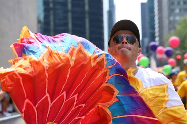 LGBTIQ Community Celebrate 20th Annual Pride A member of the LGBTIQ Community taking part during the 20th annual Montreal Pride parade in downtown Montreal, Canada, on August 9, 2026. (Photo by Horacio Zamora Eyepix Group) Copyright: xHoracioxZamorax xEyepixxGroupx HZ_09082026_195401